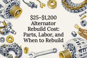 $25–$1,200 Alternator Rebuild Cost: Parts, Labor, and When to Rebuild