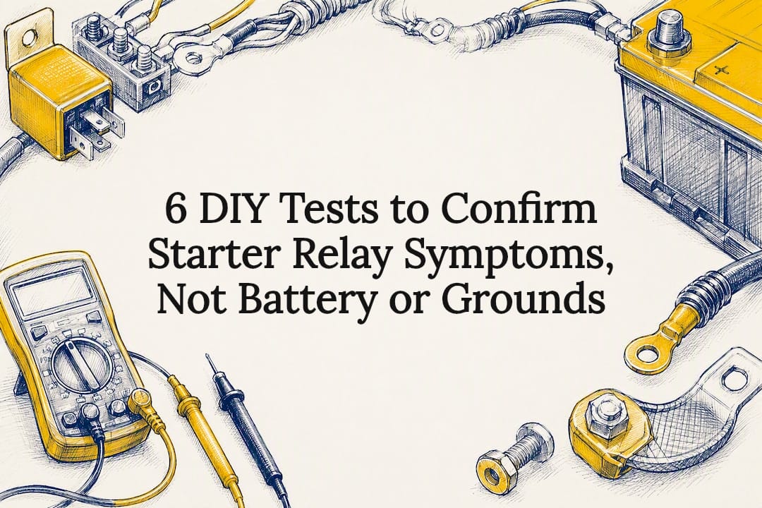 6 DIY Tests to Confirm Starter Relay Symptoms, Not Battery or Grounds