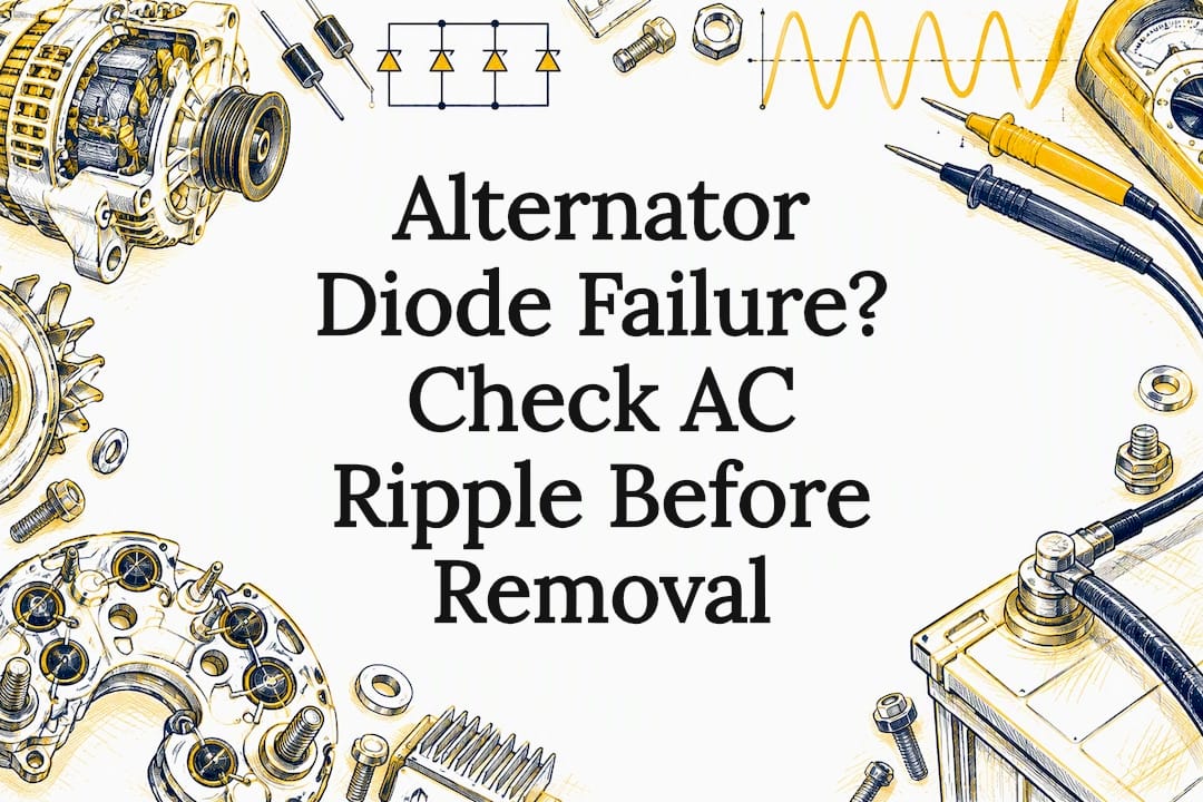 Alternator Diode Failure? Check AC Ripple Before Removal