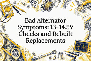 Bad Alternator Symptoms: 13–14.5V Checks and Rebuilt Replacements