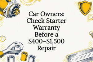 Car Owners: Check Starter Warranty Before a $400–$1,500 Repair