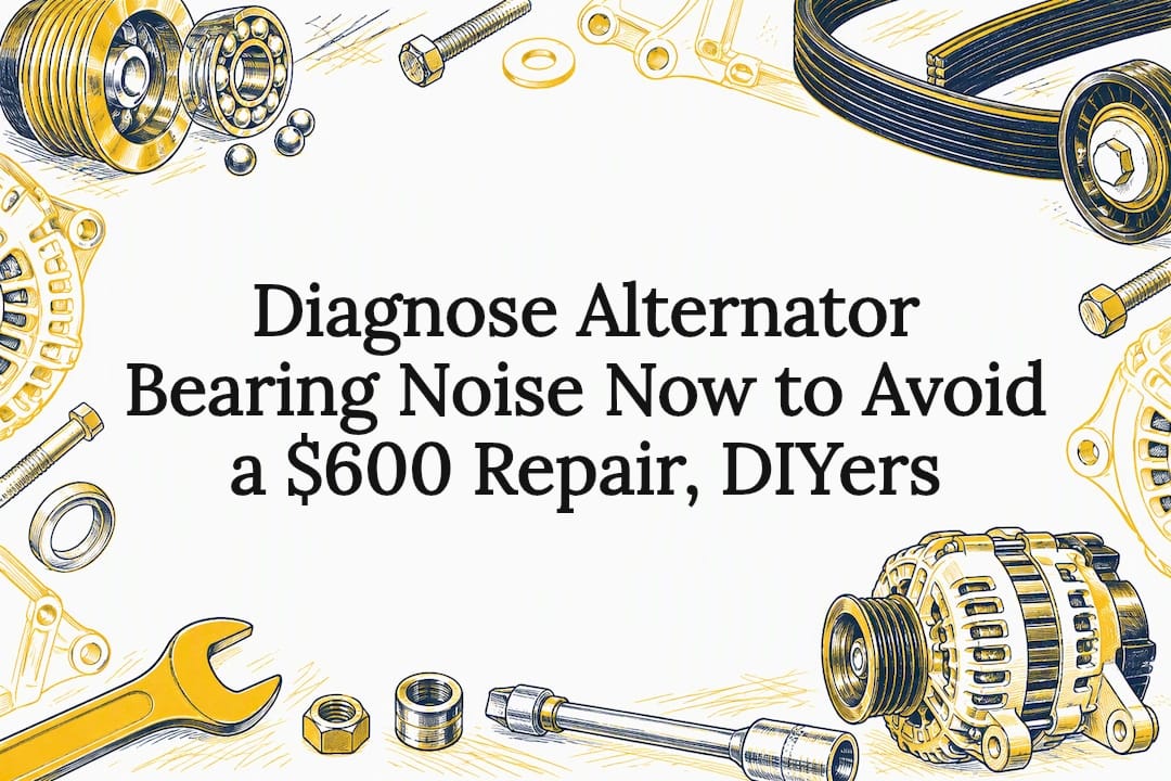Diagnose Alternator Bearing Noise Now to Avoid a $600 Repair, DIYers