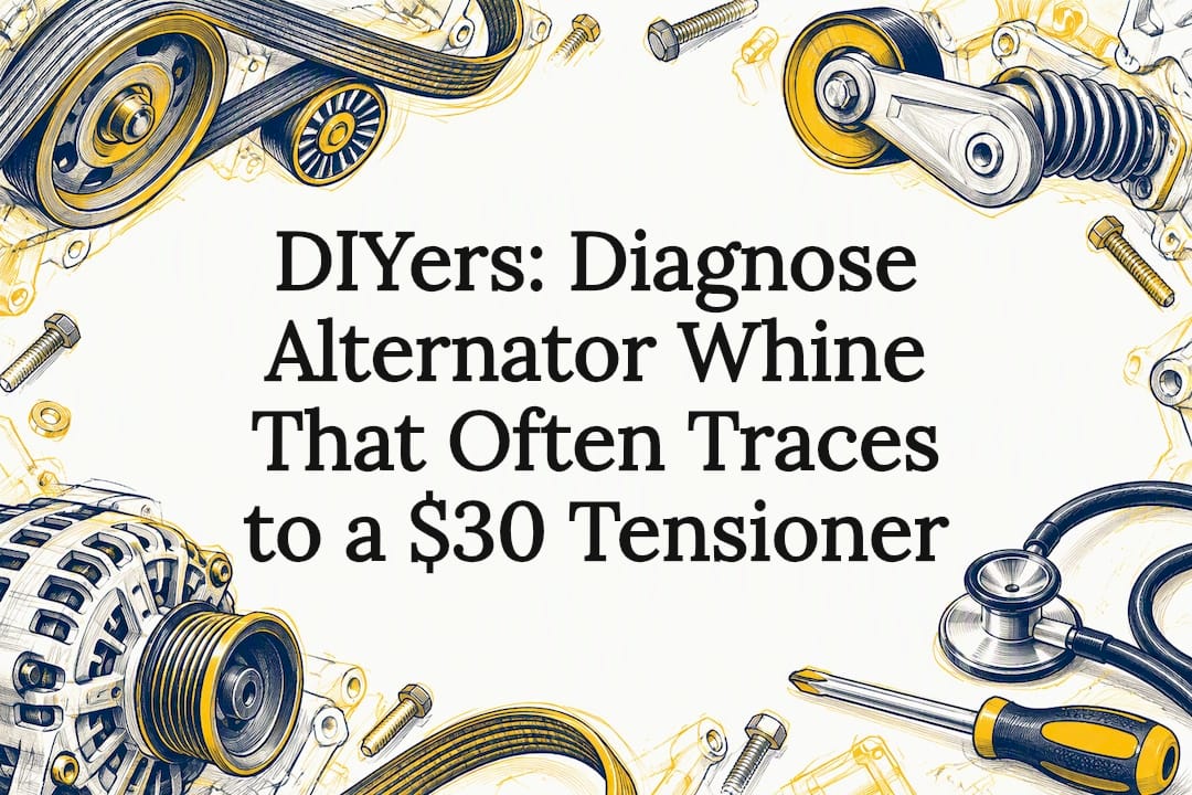 DIYers: Diagnose Alternator Whine That Often Traces to a $30 Tensioner
