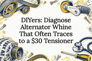 DIYers: Diagnose Alternator Whine That Often Traces to a $30 Tensioner