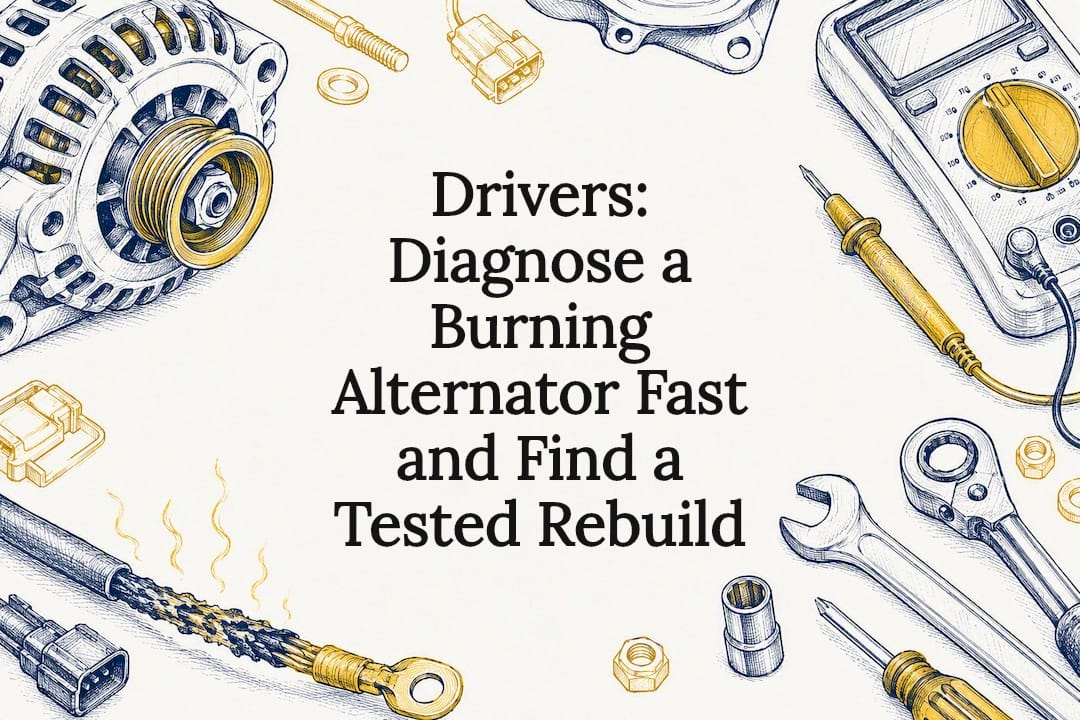 Drivers: Diagnose a Burning Alternator Fast and Find a Tested Rebuild