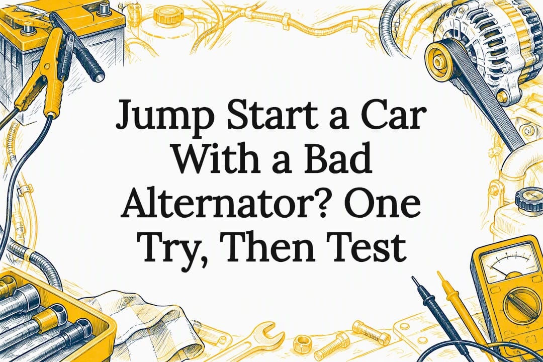 Jump Start a Car With a Bad Alternator? One Try, Then Test