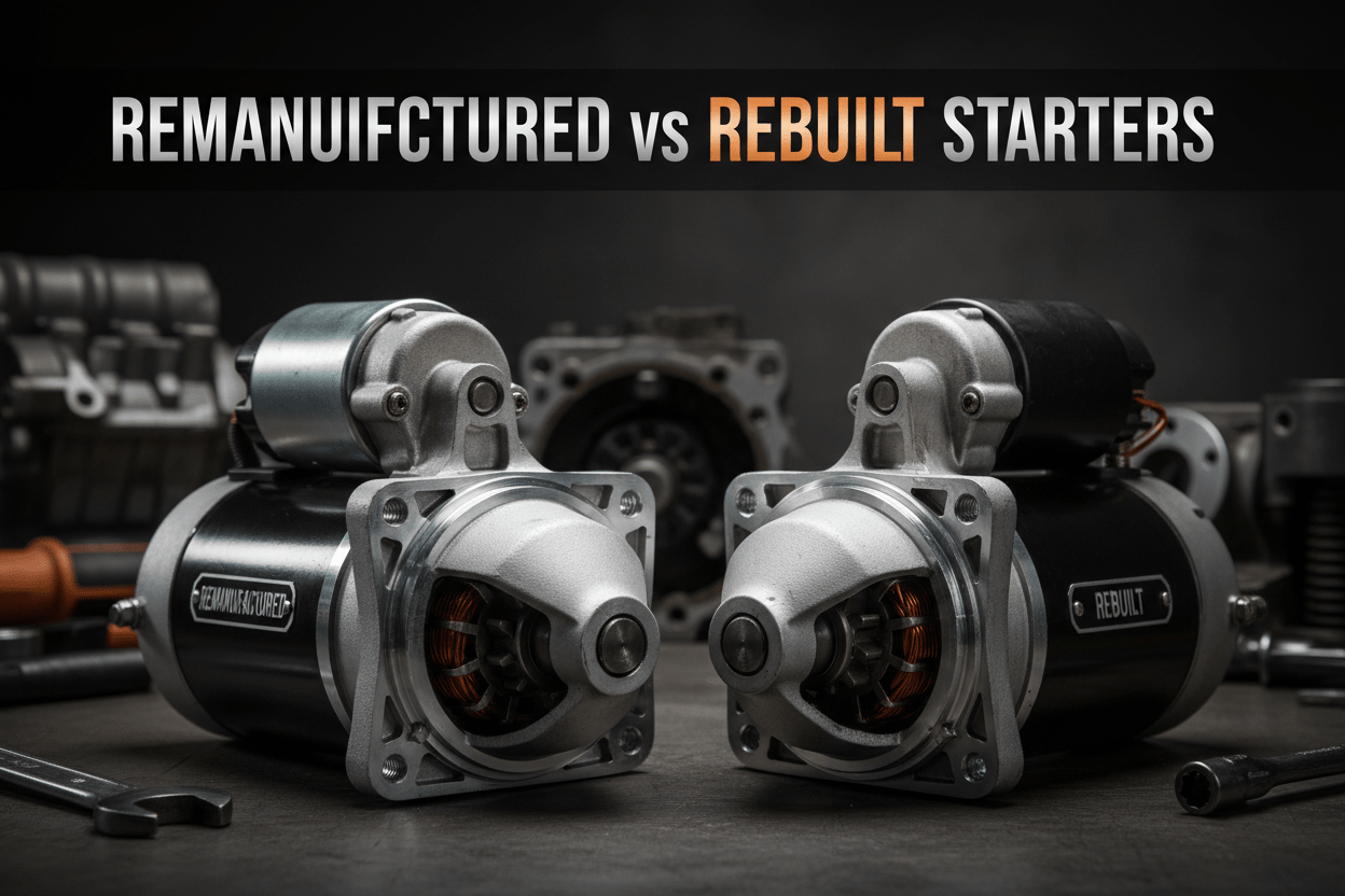 Remanufactured Starters vs Rebuilt Starters