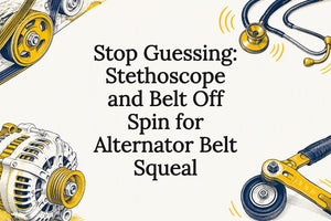 Stop Guessing: Stethoscope and Belt Off Spin for Alternator Belt Squeal