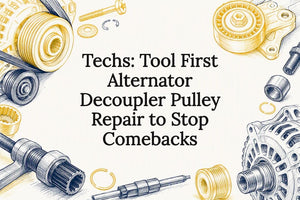 Techs: Tool First Alternator Decoupler Pulley Repair to Stop Comebacks